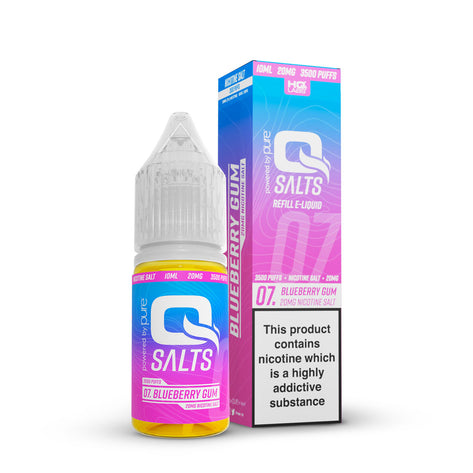 QSalts Nic Salt E-Liquid 10ml - Blueberry Gum