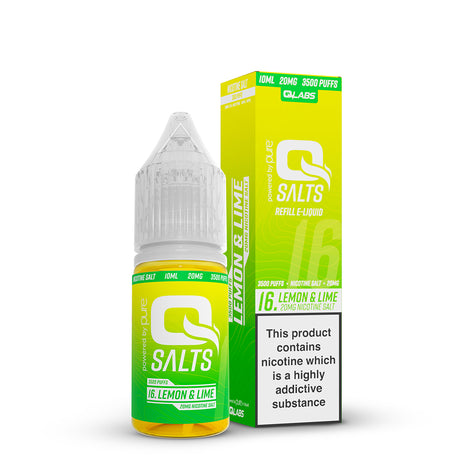 QSalts Nic Salt E-Liquid 10ml - Lemon and Lime