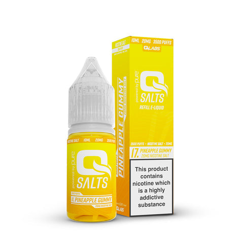 QSalts Nic Salt E-Liquid 10ml - Pineapple Gummy