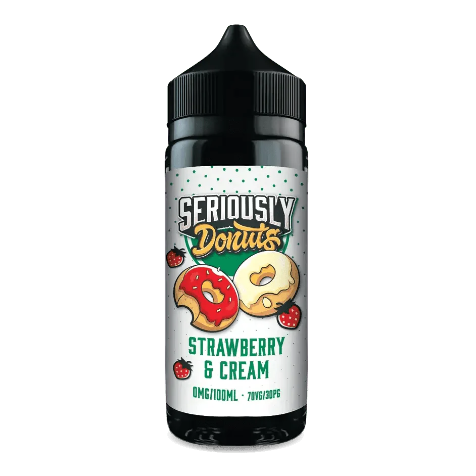 Doozy Seriously Donuts Strawberry and Cream E-liquid Shortfill 100ml