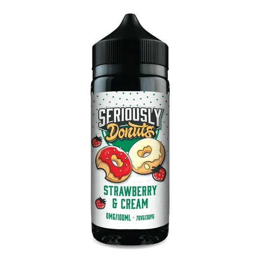 Doozy Seriously Donuts Strawberry and Cream E-liquid Shortfill 100ml