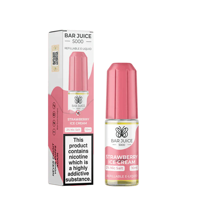 Bar Juice 5000 Strawberry Ice Cream Nic Salt E-Liquid 10ml