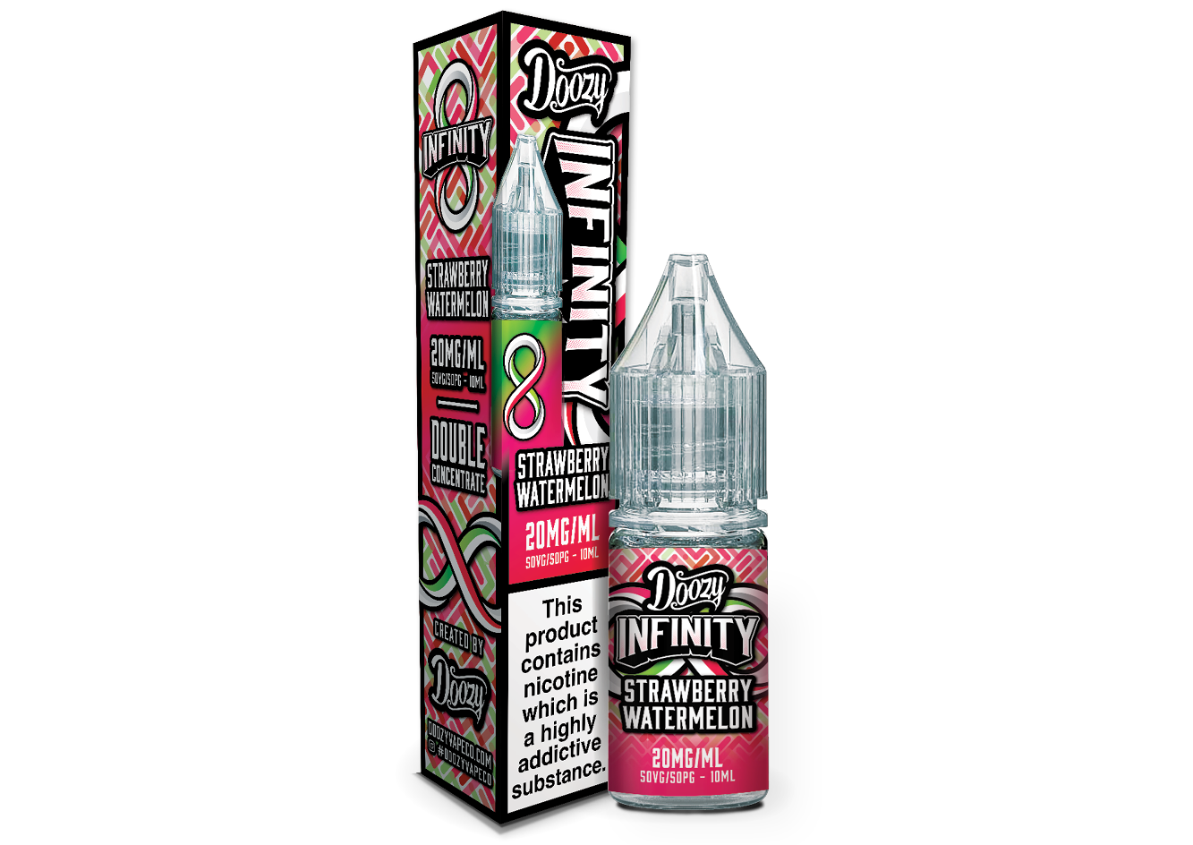 Doozy Infinity Pod Fill Fizzy Strawberry Watermelon 10ml Nic Salts