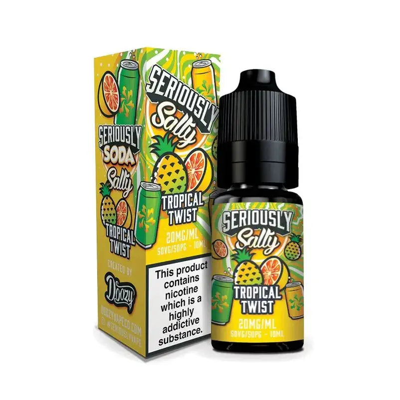 Doozy Seriously Soda Tropical Twist Nic Salt E-Liquid 10ml