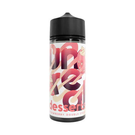 Unreal Desserts Strawberry Double Cream Shortfill E-Liquid 100ml