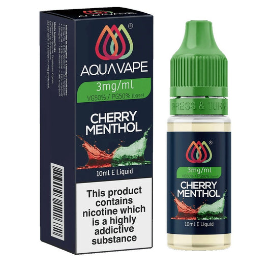 Aquavape Cherry Menthol E-Liquid 10ml