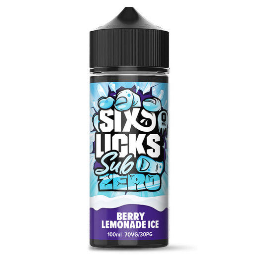 Sub Zero by Six Licks Mixed Berry Lemonade Ice Shortfill E-Liquid 100ml