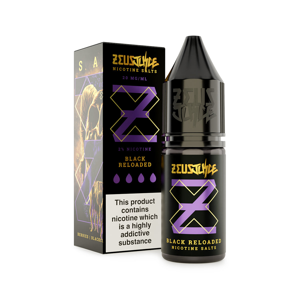Zeus Juice Black Reloaded Nicotine Salt E-Liquid 10ml