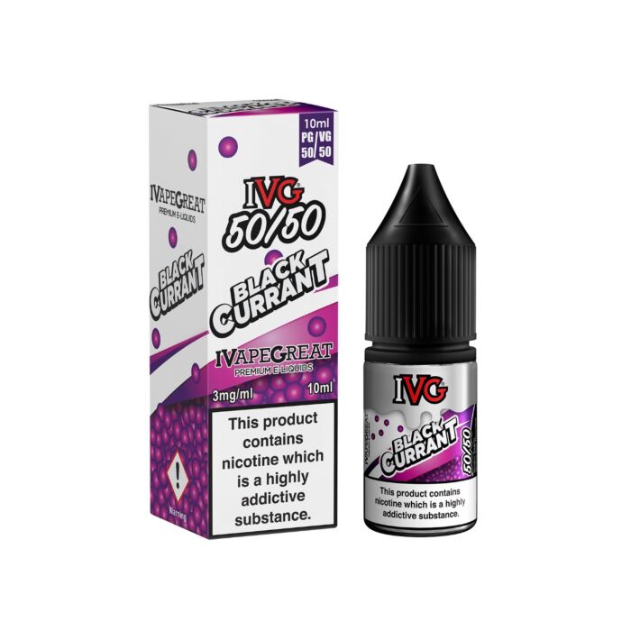 IVG 50/50 Blackcurrant Millions E-Liquid 10ml