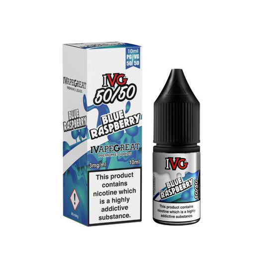 IVG 50/50 Blue Raspberry E-Liquid 10ml