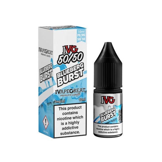 IVG 50/50 Blueberg E-Liquid 10ml