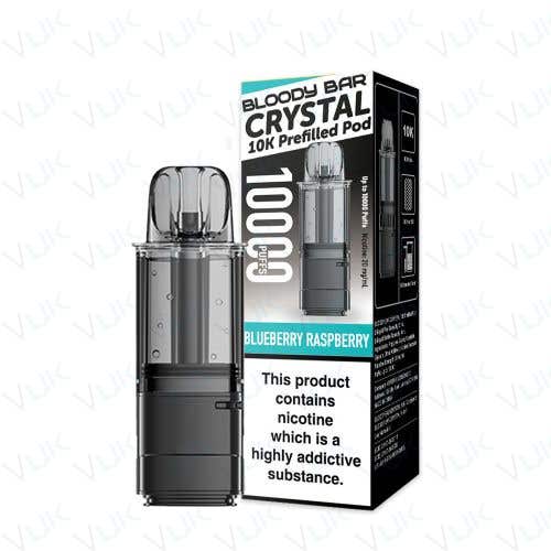 Bloody Bar Crystal 10K Prefilled Replacement Pod - Blueberry Raspberry