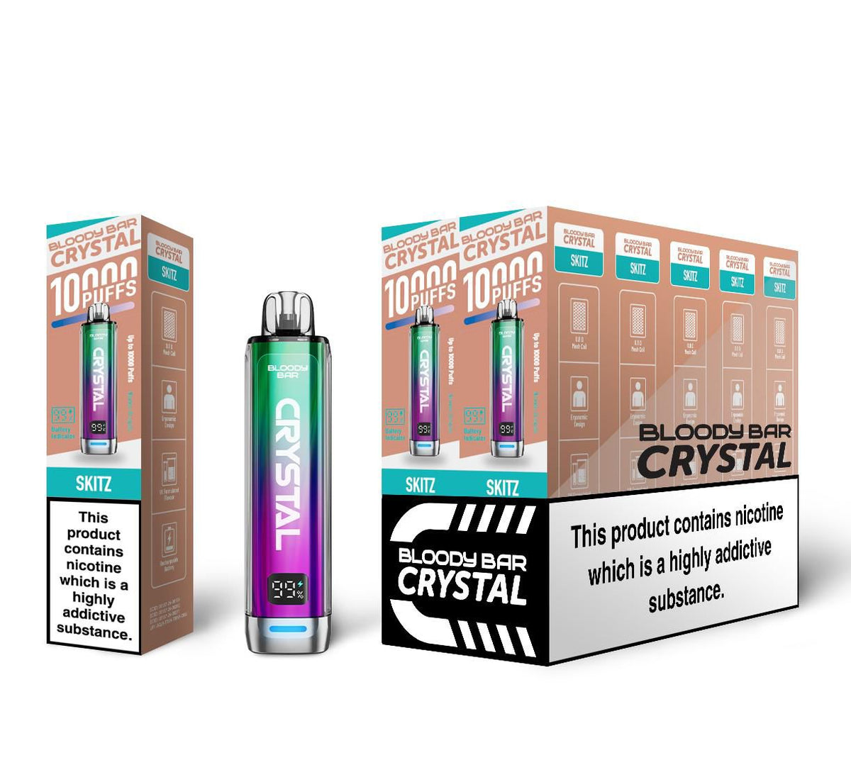 Bloody Bar Crystal 10k Vape Kit