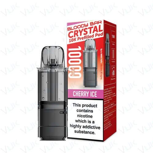 Bloody Bar Crystal 10K Prefilled Replacement Pod - Cherry Ice