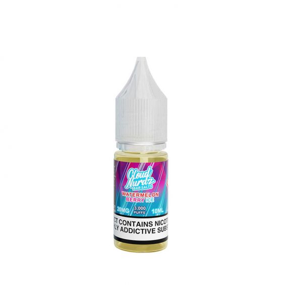 Cloud Nurdz Bar Salts Watermelon Berry Ice 10ml Nic Salt E-Liquid