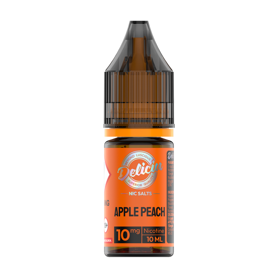 Deliciu Nic Salt E-Liquid 10ml - Apple Peach