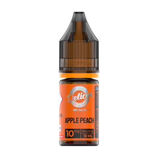 Deliciu Nic Salt E-Liquid 10ml - Apple Peach