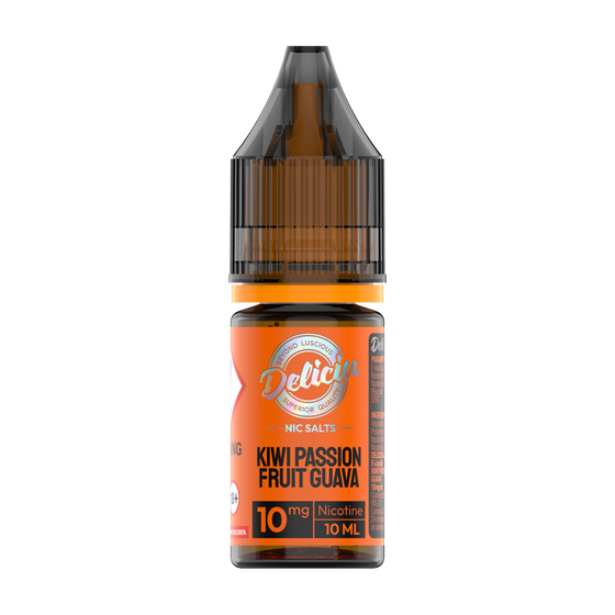 Deliciu Nic Salt E-Liquid 10ml - Kiwi Passion Fruit Guava