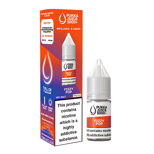 Pukka Juice 5000+ Fizzy Pop Nic Salt E-Liquid 10ml