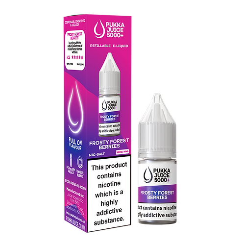 Pukka Juice 5000+ Frosty Forest Berries Nic Salt E-Liquid 10ml