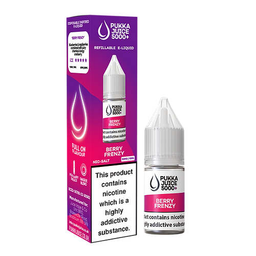 Pukka Juice 5000+ Berry Frenzy Nic Salt E-Liquid 10ml