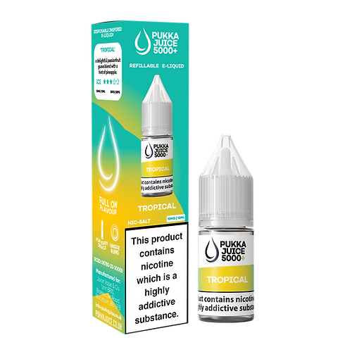 Pukka Juice 5000+ Tropical Nic Salt E-Liquid 10ml