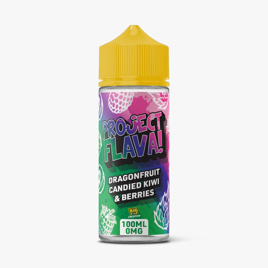 Big Bold Project Flava Shortfill E-Liquid 100ml - Dragonfruit Berries & Candied Kiwi