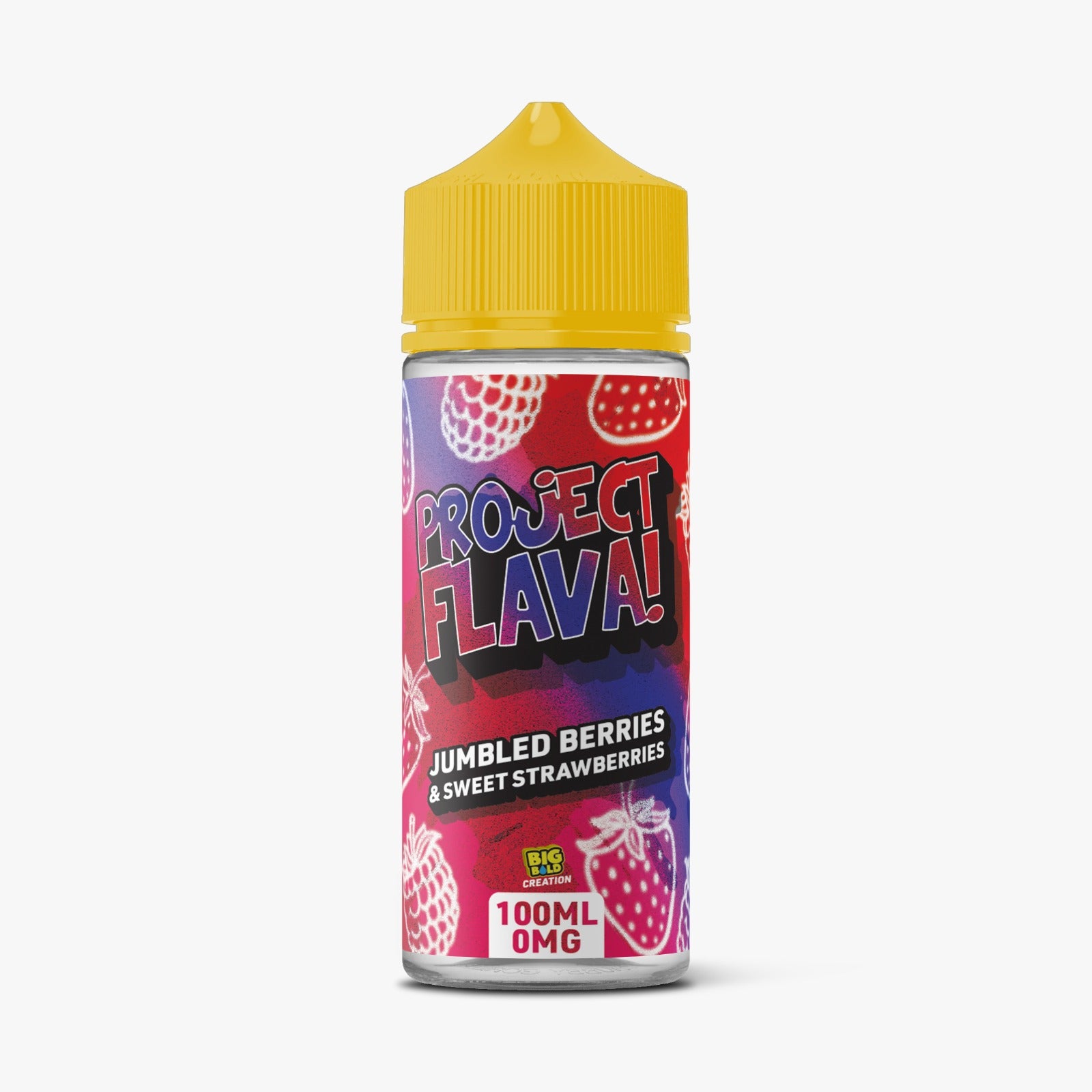 Big Bold Project Flava Shortfill E-Liquid 100ml - Jumbled Berries & Sweet Strawberry