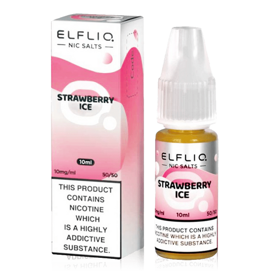 Elfliq Strawberry Ice Nic Salt E-Liquid 10ml