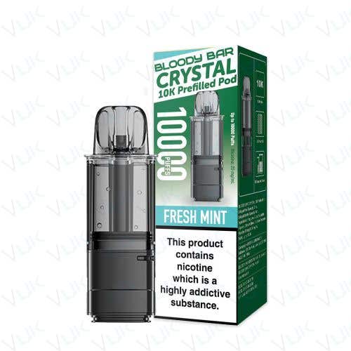 Bloody Bar Crystal 10K Prefilled Replacement Pod - Fresh Mint
