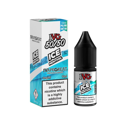 IVG 50/50 Ice Menthol E-Liquid 10ml