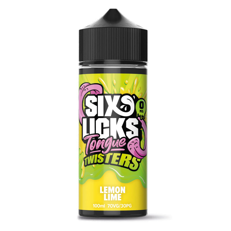 Tongue Twister by Six Licks Lemon Lime Shortfill E-Liquid 100ml