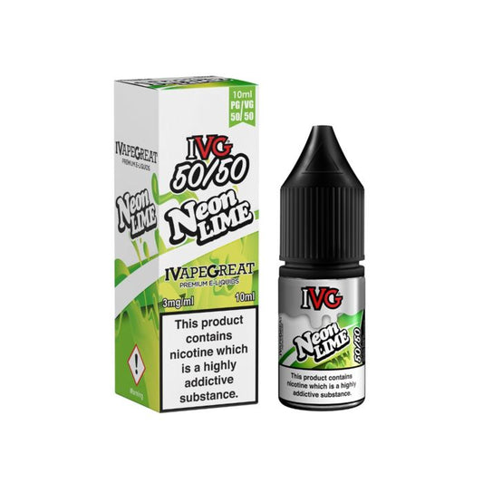 IVG 50/50 Neon Lime E-Liquid 10ml