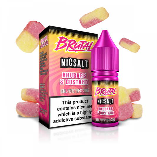 Just Juice Rhubarb & Custard Nic Salt E-Liquid 10ml