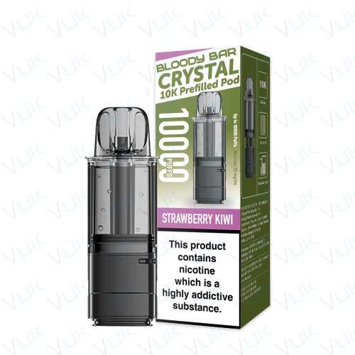 Bloody Bar Crystal 10K Prefilled Replacement Pod - Strawberry Kiwi