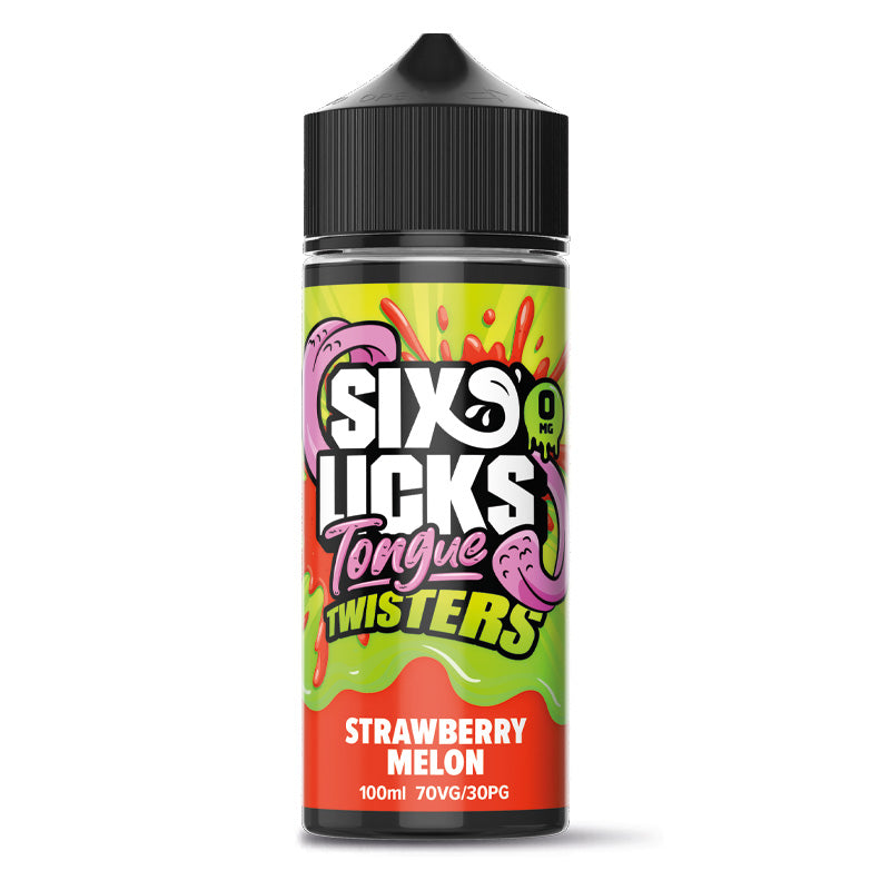 Tongue Twister by Six Licks Strawberry Melon Shortfill E-Liquid 100ml