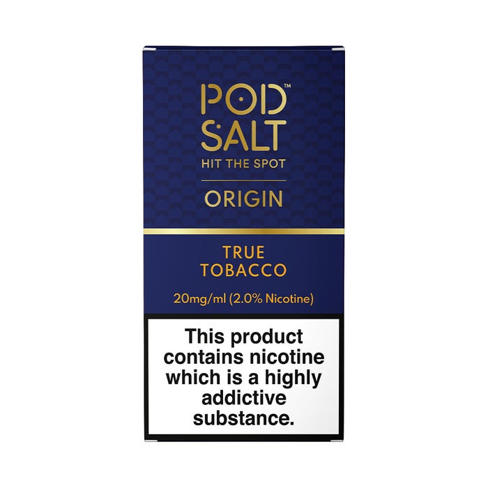 Pod Salt Origin True Tobacco Nic Salt E-Liquid 10ml