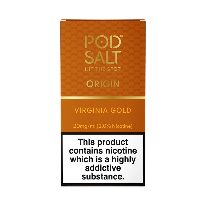 Pod Salt Origin Virginia Gold Nic Salt E-Liquid 10ml