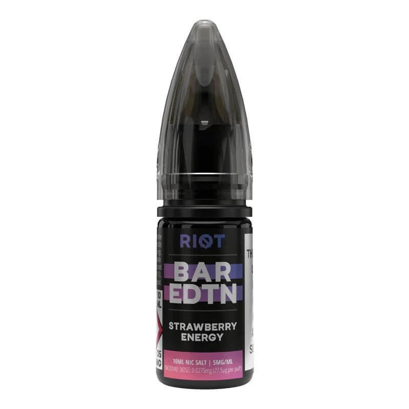 Riot Squad Bar Edition Strawberry Energy Nic Salt E-Liquid 10ml