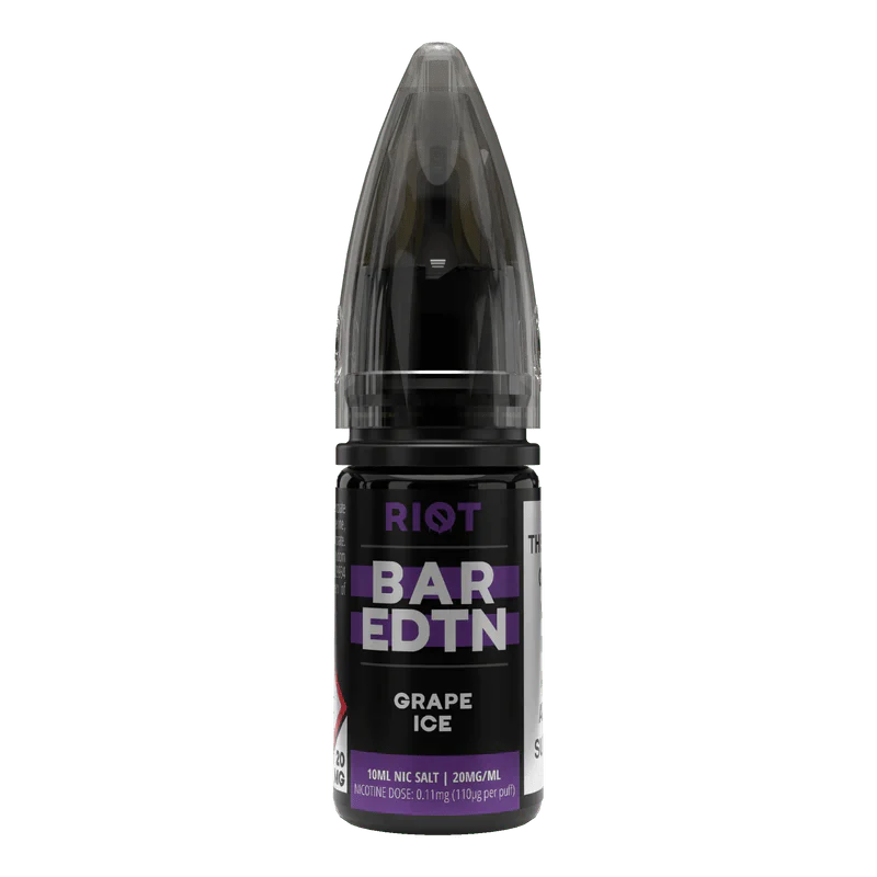 Riot Squad Bar Edition Grape Ice Nic Salt E-Liquid 10ml