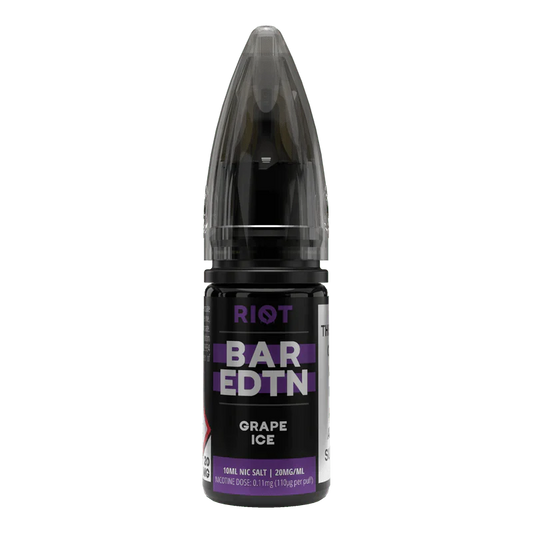 Riot Squad Bar Edition Grape Ice Nic Salt E-Liquid 10ml