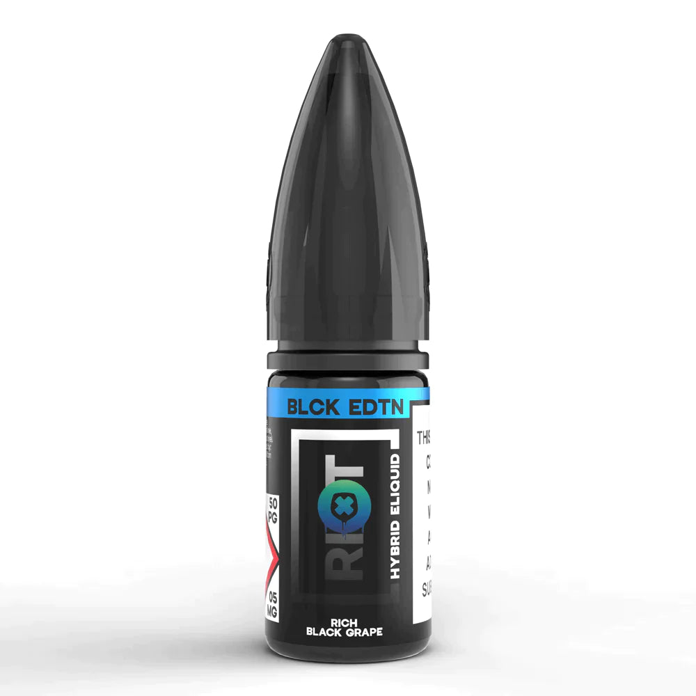 Riot Squad Black Edition Rich Black Grape Nic Salt E-Liquid 10ml