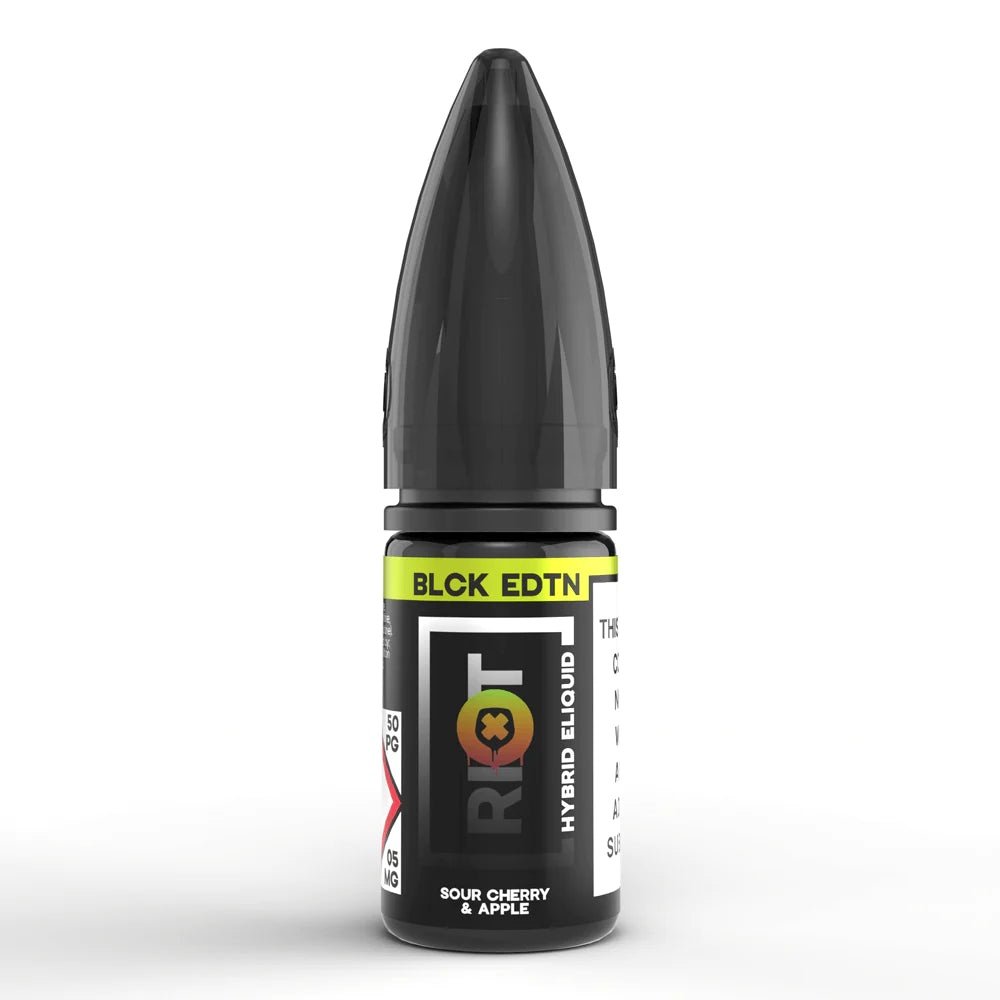 Riot Squad Black Edition Sour Cherry &amp; Apple Nic Salt E-Liquid 10ml