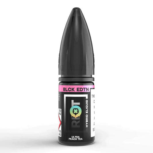 Riot Squad Black Edition Ultra Peach Tea Nic Salt E-Liquid 10ml