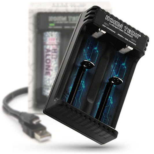 Hohm Tech 2 Slot USB Battery Charger