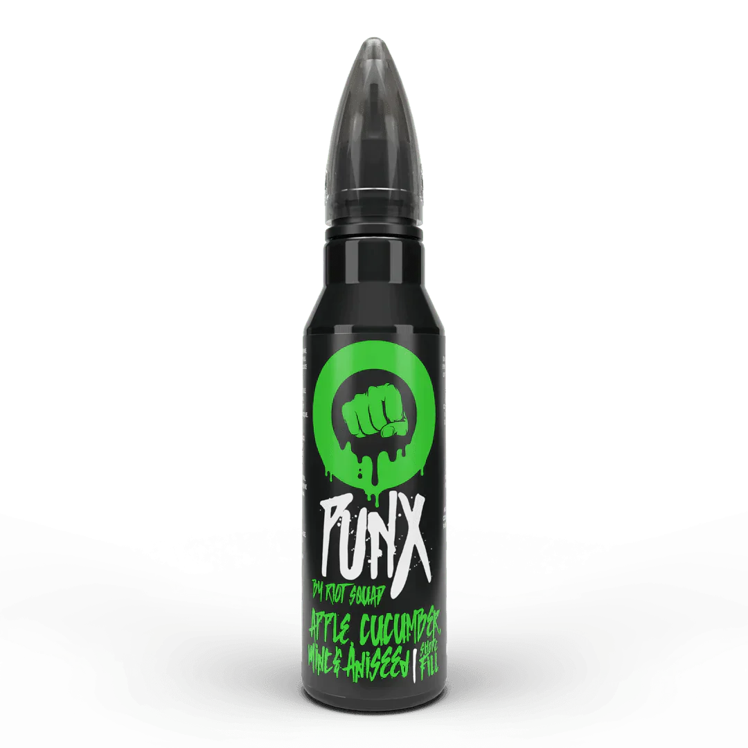 Riot Squad Punx Apple, Cucumber, Mint &amp; Aniseed Shortfill E-Liquid 50ml