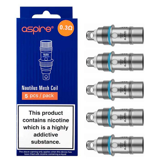 Aspire Nautilus Mesh Replacement Coils - 5 Per Pack