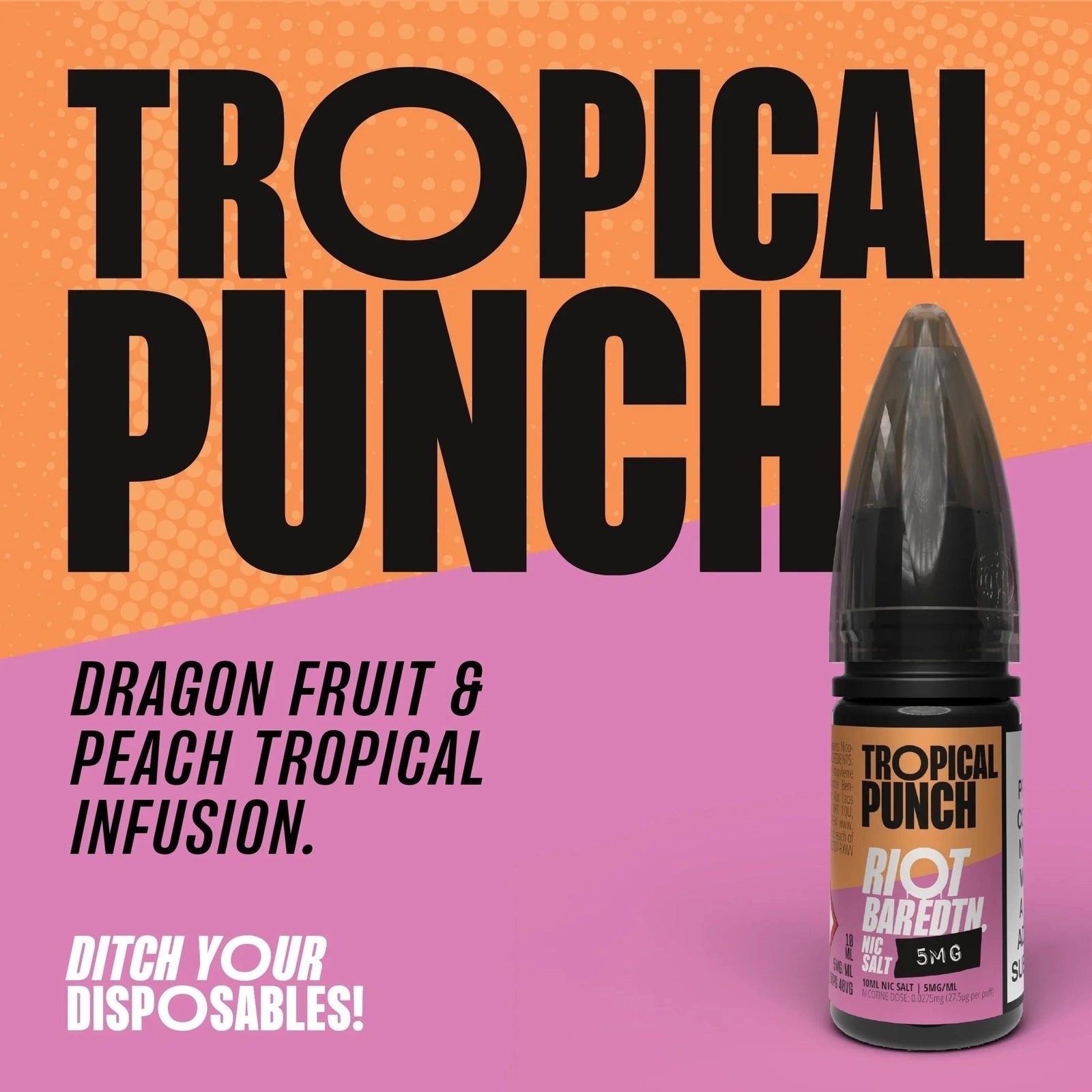 Riot Squad Bar Edition Tropical Punch Nic Salt E-Liquid 10ml