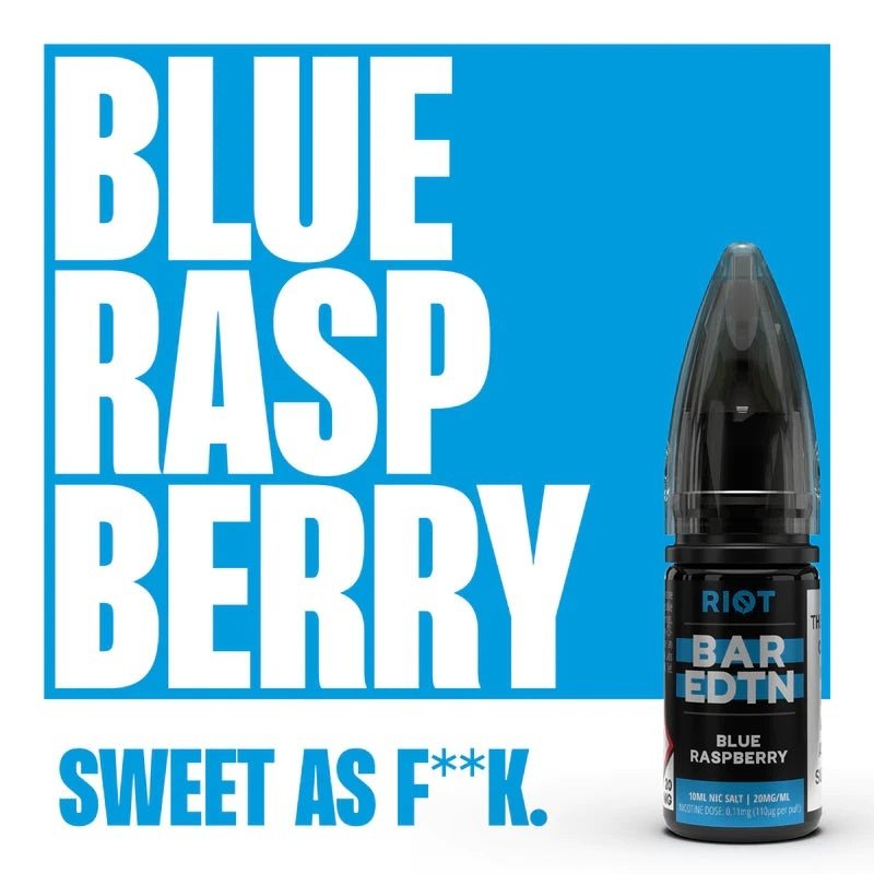 Riot Squad Bar Edition Blue Raspberry Nic Salt E-Liquid 10ml