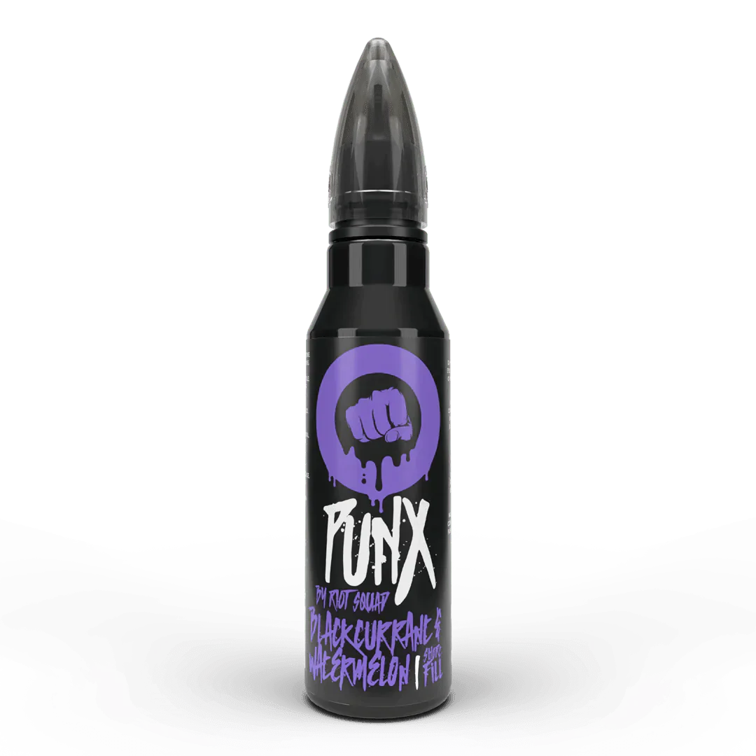 Riot Squad Punx Blackcurrant &amp; Watermelon Shortfill E-Liquid 50ml